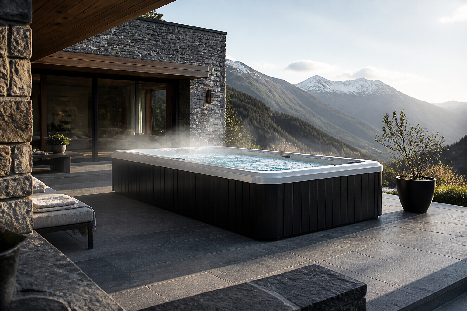 Whirlpool 3 Meter: Maximaler Raumkomfort & Luxus für Ihren Schweizer Garten – Whirlpool 3 Meter von GRAND WHIRLPOOLS, dem Schweizer Anbieter grosser Outdoor-Whi