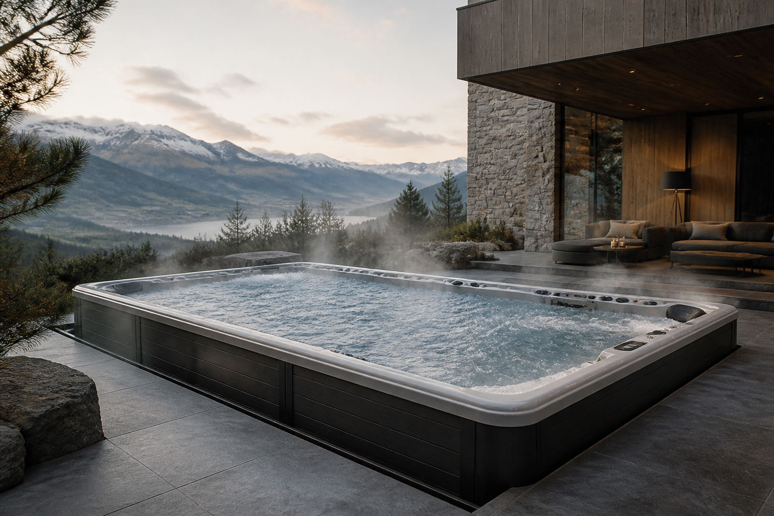 Premium Whirlpool in der Schweiz kaufen: Luxus, Grösse und höchste Qualität – Premium Whirlpool von GRAND WHIRLPOOLS, dem Schweizer Anbieter grosser Outdoor-Whi